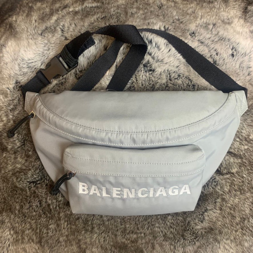 balenciaga grey waist bag fannypack nylon mens demna